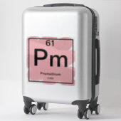Sticker de table périodique - Prométhium (Sur valise)