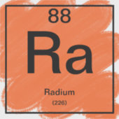 Sticker de table périodique - Radium (Devant)