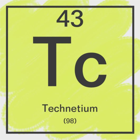 Sticker de table périodique - Technetium (Devant)