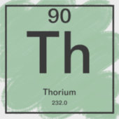 Sticker de table périodique - Thorium (Devant)