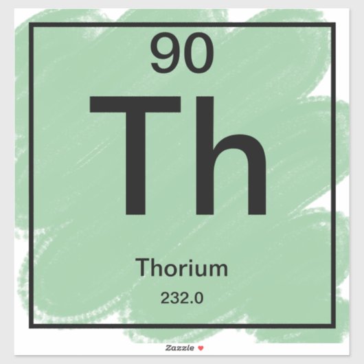 Sticker de table périodique - Thorium (Feuille)