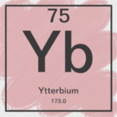 Sticker de table périodique - Ytterbium (Devant)