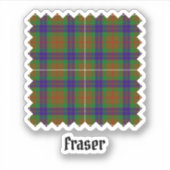 Sticker de tarte de chasse Clan Fraser (Devant)