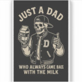 Sticker de tatouage vintage Skeleton Dad (Devant)