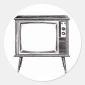 Sticker de télévision rétro (Devant)
