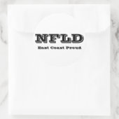 Sticker de Terre-Neuve Fière de la côte Est (Sac)