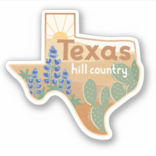 Sticker de Texas Hill Country