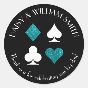 Sticker de texte personnalisé Las Vegas Parties sc