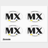 Sticker de titre de l'agilité du chien MX (Feuille)