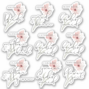 Sticker de titre personnalisé pour la fête de la m
