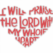 Sticker De tout mon cœur (Devant)