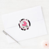 Sticker de transport pour bébés Zebra Print et ros (Enveloppe)