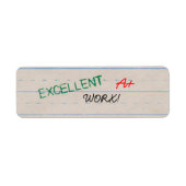 Sticker de travail excellent enseignant (Devant)