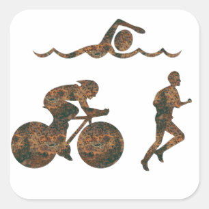 Sticker de triathlon de pointe