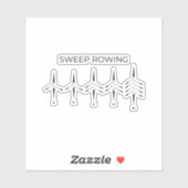 Sticker de type de bateau d'aviron (Feuille)