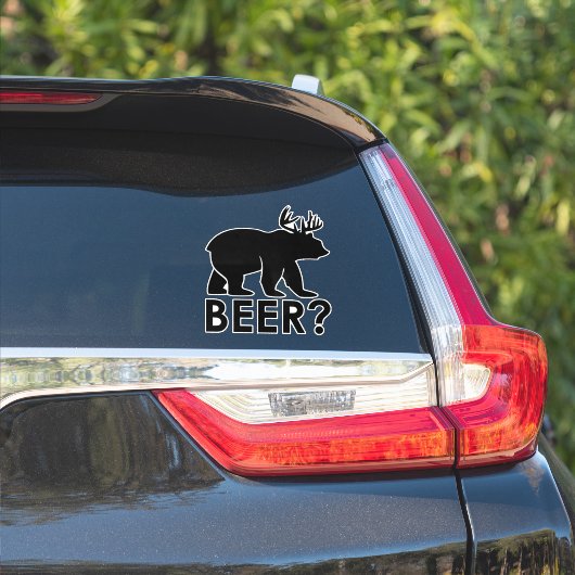 Sticker de typographie de bière (Côté voiture)