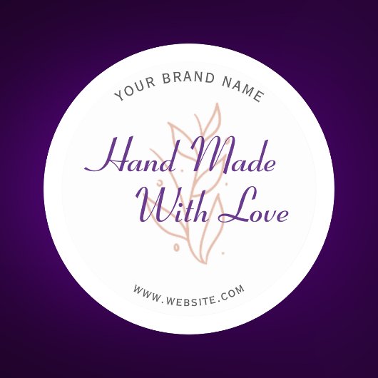 Sticker de typographie de script de fabrication ma