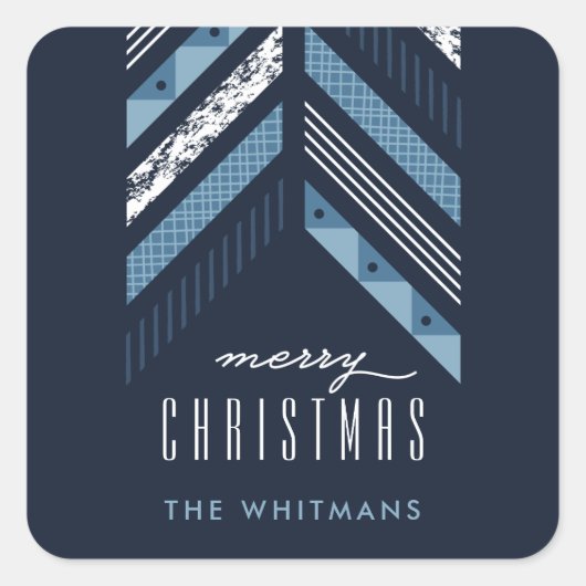Sticker de vacances de la bande de Herringbone - D (Devant)