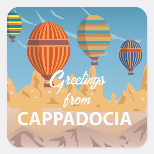 Sticker de vacances de voyage de Cappadocia Turqui (Devant)