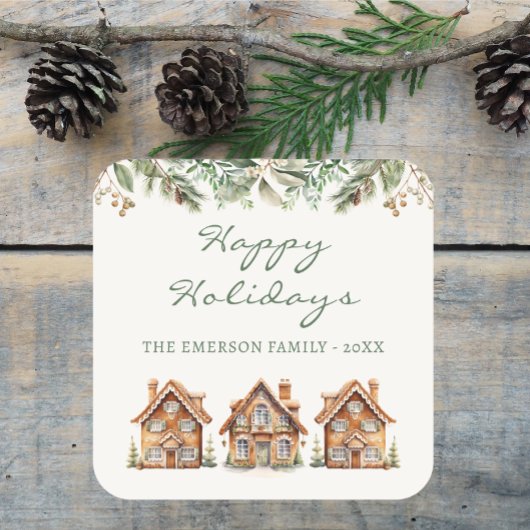 Sticker de vacances en pain d'épices