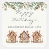 Sticker de vacances en pain d'épices (Devant)