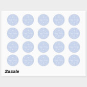 Sticker de vacances moderne Snowflake (Feuille)