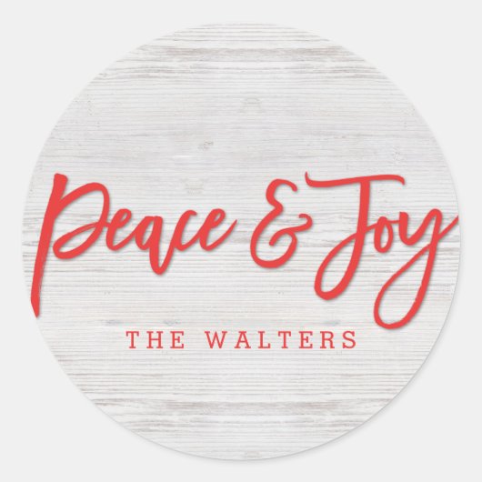 Sticker de vacances Monogramme paisible (Devant)