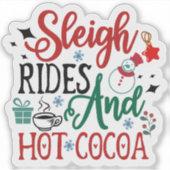 Sticker de vacances pour l'hiver gai (Devant)