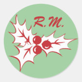 Sticker de vacances White Holly Feuille (Devant)