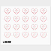 Sticker de Valentine I Love You Sticker Personnali (Feuille)