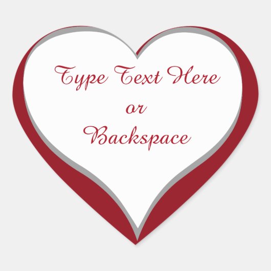 Sticker de Valentine I Love You Sticker Personnali (Devant)