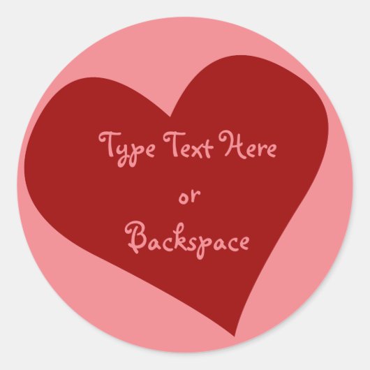 Sticker de Valentine I Love You Sticker Personnali (Devant)