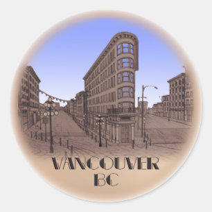 Sticker de Vancouver Canada Landmark Gastown Souve