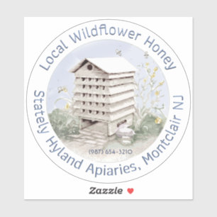 STICKER DE VÉHICULE À Miel Fleur Sauvage TRANSPARE