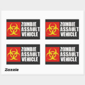 Sticker de véhicule d'attaque Zombie (Feuille)