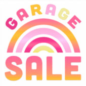 Sticker de vente de garage Rainbow (Devant)