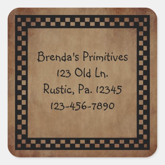 Sticker de vérification primitive (Devant)