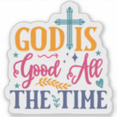 Sticker De Verset Bible Créatif Aux Couleurs Vibra (Devant)