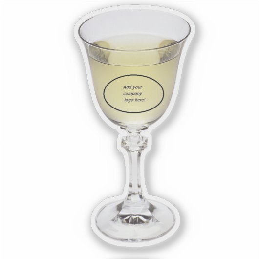 Sticker de vignes blanches sur mesure avec votre L (Devant)