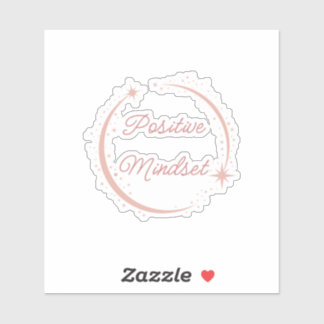 Sticker de Vinyl Inspirationnel rose d'esprit posi