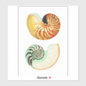 STICKER DE VINYLE COUPÉ SUR MESURE : NAUTILUS (Feuille)