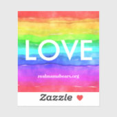 Sticker de vinyle d'amour (Feuille)