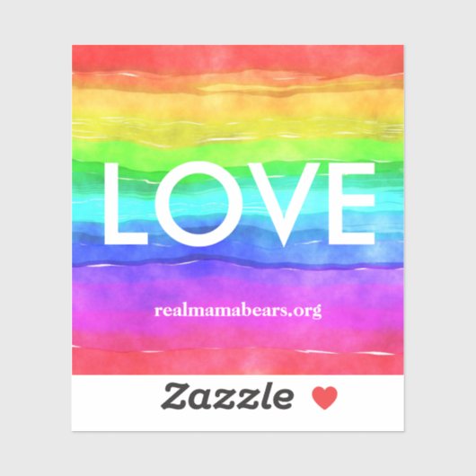 Sticker de vinyle d'amour (Feuille)