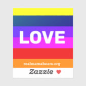 Sticker de vinyle d'amour (Feuille)