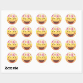 Sticker de visage Emoji Blushing Couronne Fleur (Feuille)