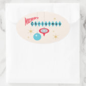 sticker de voeux de Noël rétro (Sac)