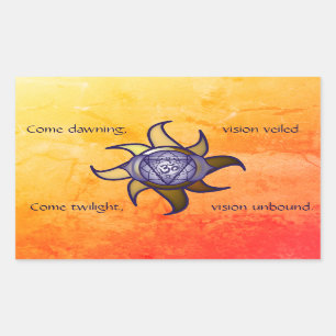 Sticker de Yoga Insight Lotus Ajna Chakra "Third E