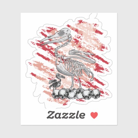 Sticker Dead Pelican (Feuille)