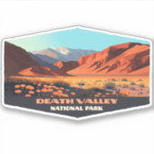 Sticker Death Valley National Park California Poppies (Devant)