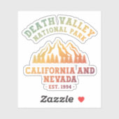 Sticker Death Valley National Park USA Gradient (Feuille)